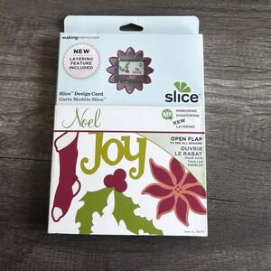 Making Memories Slice Design Card Noel Holiday MS+ Layering Shadowing New Sealed